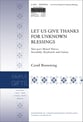 Let Us Give Thanks for Unknown Blessings Two-Part Mixed choral sheet music cover